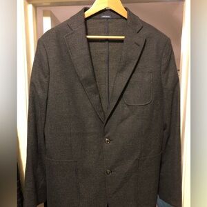 Stafford Sport Coat - 42R - Blue Flannel Effect - Like New